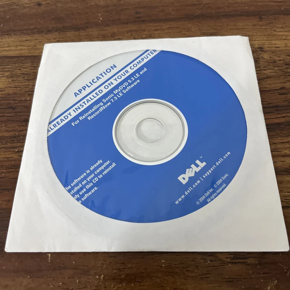 DELL APPLICATION FOR REINSTATING SONIC MYDVD 5.3 LE AND RECORDNOW 7.3 LE SOFTWAR - Image 2 of 3