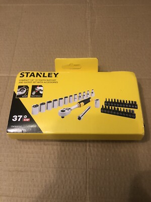 Stanley STMT82672-0-12 1/4 Antrieb metrisch Steckschlüsselsatz (37-teilig) im Koffer brandneu