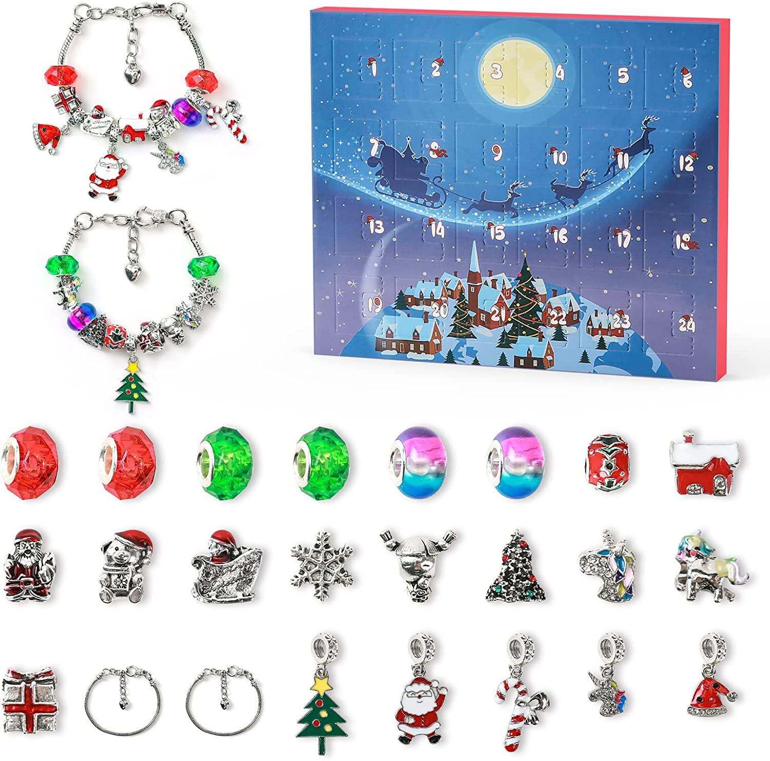 Charm Bracelet Advent Calendar 2023 Girls, Christmas Birthday Gifts for  Girls Br 7445018234208 | eBay