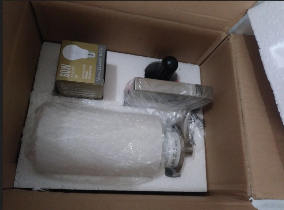 Generation Lighting 4190301EN3-962  Brushed Nickel Wall Bath Sconce w/Bulb New - Image 2 of 4