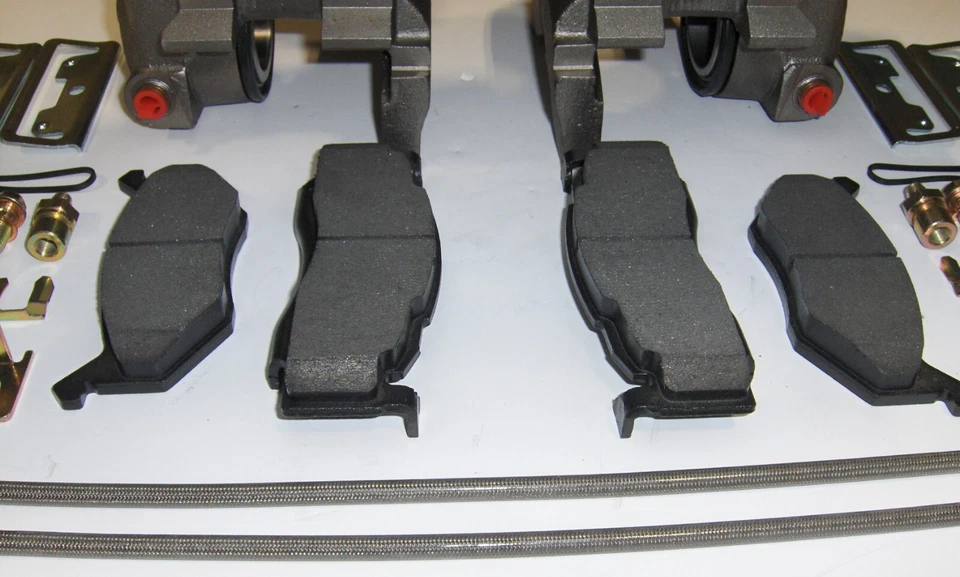 Disc Brake Conversion Single Piston Loaded Calipers Kit for Chrysler Dodge Mopar - Image 3 of 4