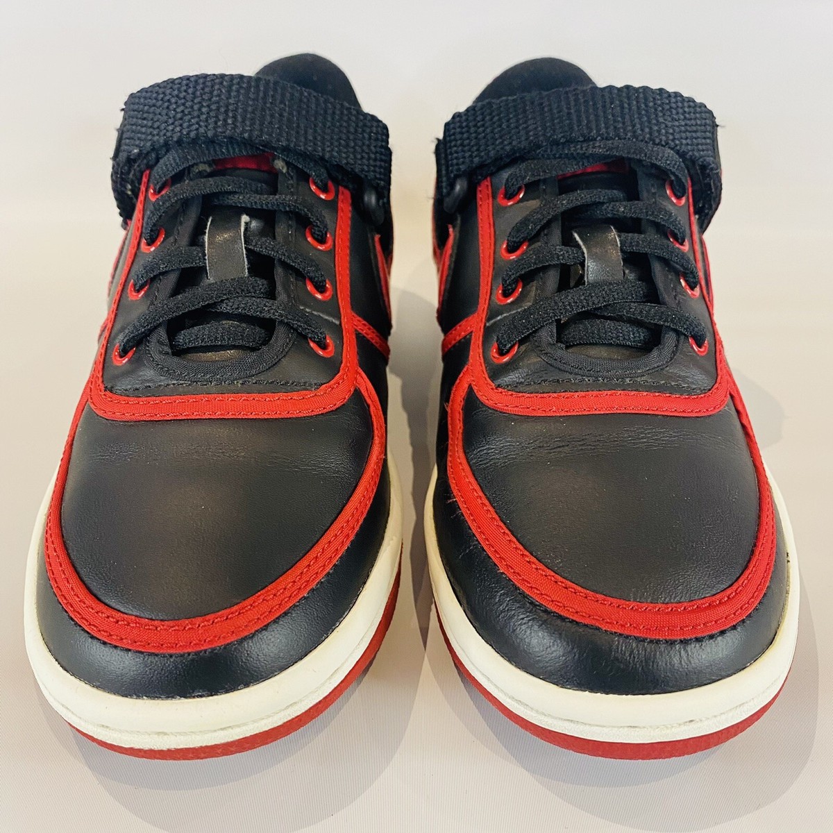 2006 NIKE VANDAL LOW LEATHER SHOES 4Y ANTHRACITE BLACK 