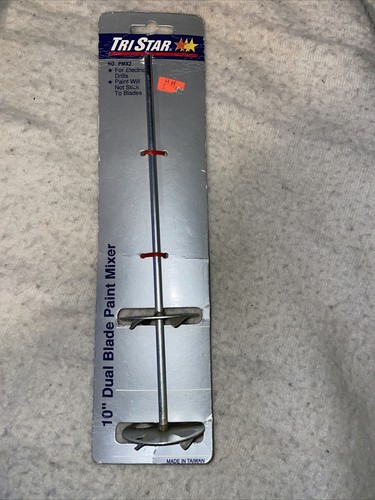 Tri Star 10" Miscelatore Vernice Antiaderente Doppia Lama per Trapano Elettrico - Foto 1 di 5