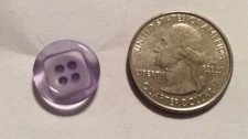 DILL BUTTONS #286513 LIGHT PURPLE DIMENSIONAL--4 HOLE-15MM--6 PIECES