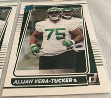 2021 Donruss Football Alijah Vera-Tucker New York Jets Rated Rookie #333