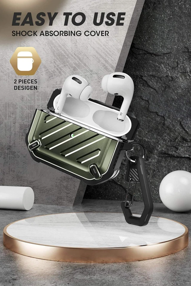 For Apple AirPods Pro (1st/2nd/3rd) (2019/2022/23) Case SUPCASE Full Body Cover - Image 2 of 4
