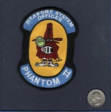 F-4 PHANTOM WSO Weapons System Officer USAF ANG Squadron Jacket Crew Patch