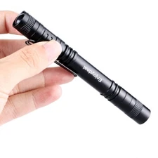 LED 1000 Lumen Lamp Clip Mini Small Flashlight Torch Penlight AAA 17
