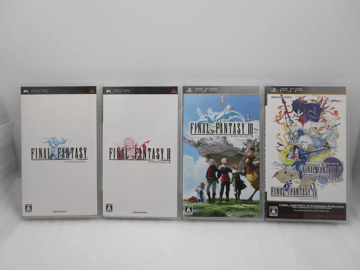 PSP FINAL FANTASY 1 , 2 , 3 , 4 Complete Collection 4Games Set Japan import  FF