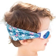 SWIM GOGGLES with Fabric Strap - MERICA' Fun Fashionable Comfortable - Adult...