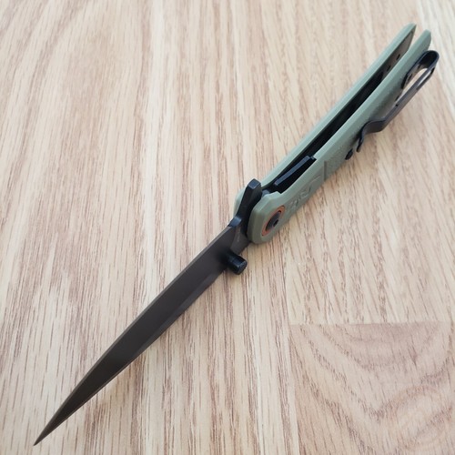 Browning Buckmark Slim Folding Knife 2.75" D2 Tool Steel Blade Laminate Handle - Picture 5 of 10