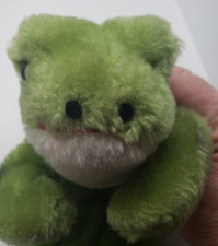 Vintage Dakin Green Plush Frog Stuffed Animal Toy Easter Gift 1976