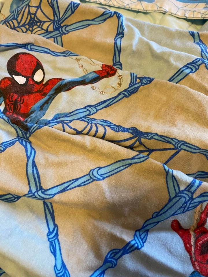 Juego de sábanas dobles Spiderman 2005 vintage funda de almohada plana Marvel ropa de cama Foto 4 de 4