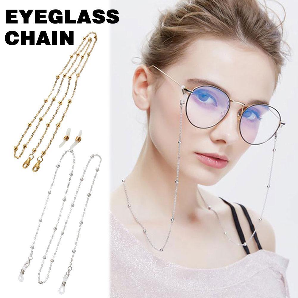 Beaded Eyeglass Chain Strap Holder Cord Eyewear Retainer Beaded Eyeglass Chain Strap Holder Cord Eyewear Retainer