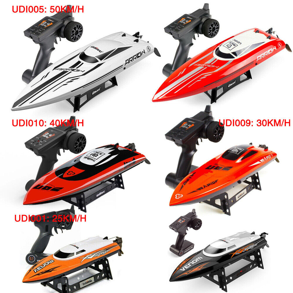 Udirc RC Electric Racing Boat 2.4G Remote Control High Speed Boat for Adults Kid