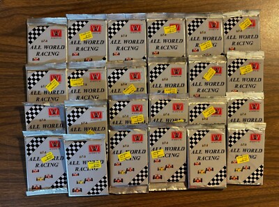 1991 All World Racing Indy Car Sealed Packs LOT of 24!!! SEALED NEVER OPENED