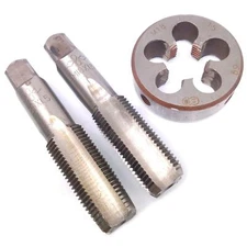 HSS M18 x 1.5mm Taper & Plug Tap & M18 x 1.5mm Die Metric Thread Right Hand