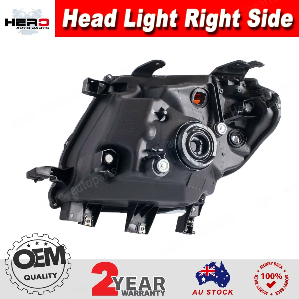 RH Right Driver Side Head Light Black For Ford Ranger PX 11~15 XL XLS Wildtrak - image 3 of 3