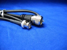 USA FL RG58 UHF PL-259 MALE TO BNC MALE 3 FEET PIGTAIL JUMPER CABLE  PATCH CORD 