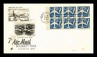 US COVER AIR MAIL 7C BOOKLET PANE FIRST DAY ISSUE ARTCRAFT