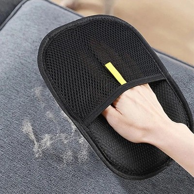 2 Pcs Electrostatic Pet Hair Removal Brush Double-sided Pet Grooming Gloves US