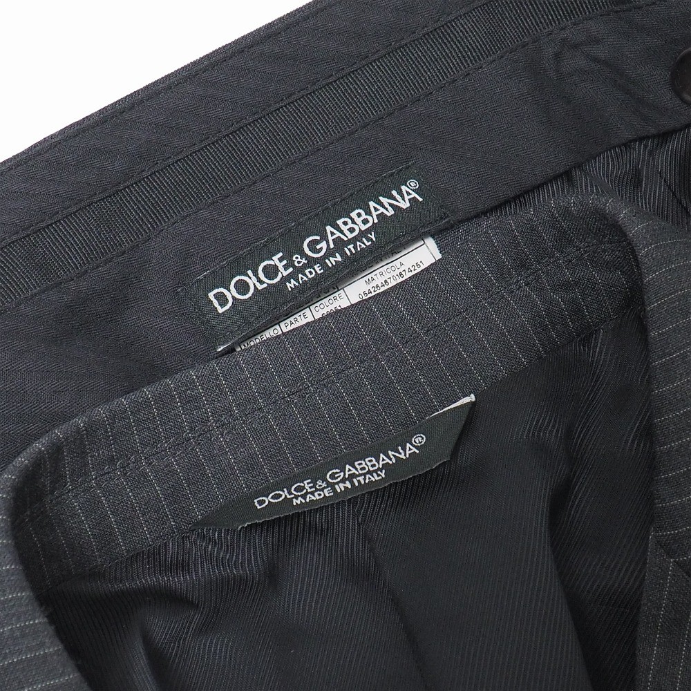 DOLCE&GABBANA GOLD pants suit Size 44 Striped single-breasted jacket and sla... image 10