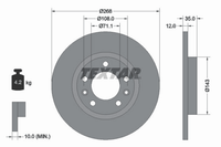 2X Bremsscheibe Hinterachse FüR CitroËN Fiat Opel Peugeot Toyota Vauxhall DS
