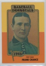 1980-84 SSPC Baseball Immortals 1st Printing MLB Logo Frank Chance #40 HOF 0m0