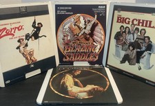 Lot Of 4 CED MOVIE BLAZING SADDLES THE BIG CHILL BODY HEAT ZORO THE GAY BLADE