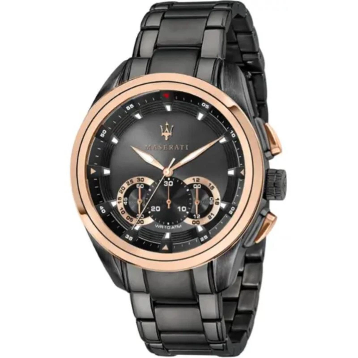 Maserati Orologio Uomo, Collezione SFIDA, in Acciaio, PVD Oro rosa