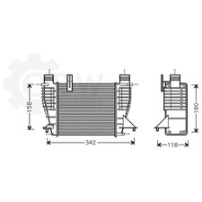 Ladeluftkühler Ladeluft Kühler für Nissan Renault Modus/Grand Modus NV200 Evalia