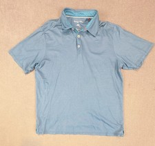 Tommy Bahama Polo Shirt Mens Large Teal Tencel Performance Golf
