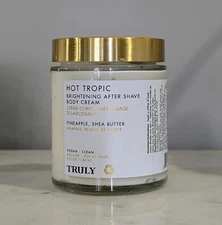 Truly Beauty HOT TROPIC Brightening After Shave Body Cream ~ 6 oz / 180 ml ~ NEW