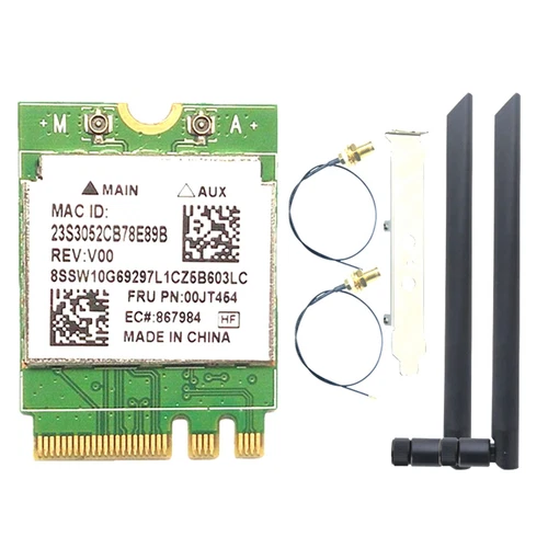 RTL8821AE Zweifrequenz-Netzwerkkarte M.2 NGFF 2230 Drahtlose Netzwerkkarte 9180