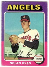 1975 TOPPS BASEBALL 500 BASE NOLAN RYAN CALIFORNIA ANGELS HOF P FAIR/GOOD