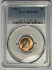 1930 D LINCOLN CENT PCGS MS 64 RD