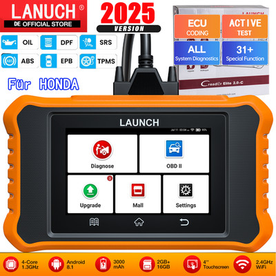 LAUNCH Creader Elite 2.0 KFZ OBD2 Diagnosegerät Alle System SRS Für HONDA Acura