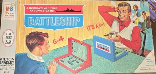 Vintage 1967 Battleship Board Game #4730 by Milton Bradley Complete