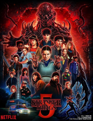 NEU Stranger Things 5 Filmposter A4 A3 A0