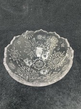 Mikasa Snowflake Pattern Footed Crystal Candy/Nut Bowl — listing 5