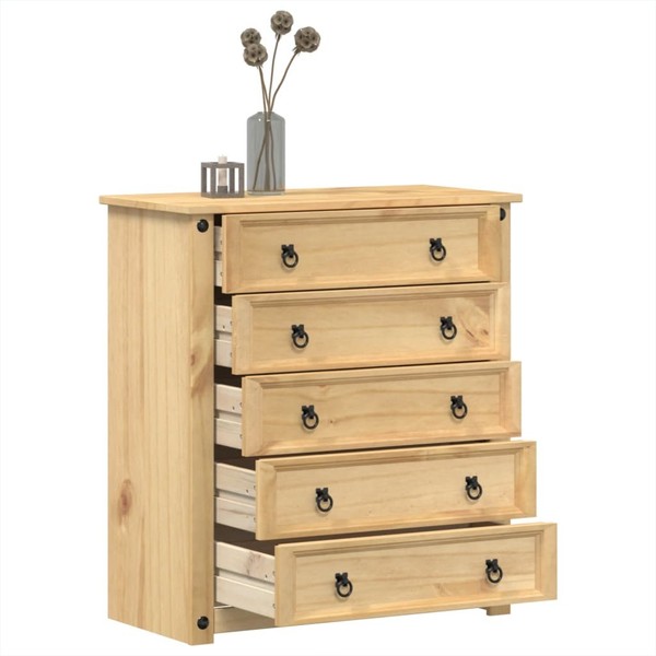 Kommode Schubladenschrank Sideboard Anrichte Beistellschrank Massivholz vidaXL-image
