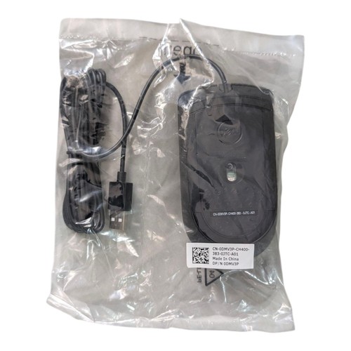Dell D-MS116 USB Wired Optical Mouse - Black X6 - Photo 3/3