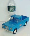 One Vintage 1960's Tonka Blue Jeep Pickup 9” Pressed Steel Truck #52030