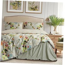 Garden Style Floral Birds 3 Pieces Duvet Cover Size King 05 - Floral bird 2