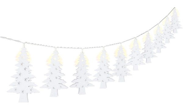 "10Er Led-Lichterkette \"Tannenbaum\"; Mit Timer-Funktion, Warmweiß (3000 K), Batte"-image