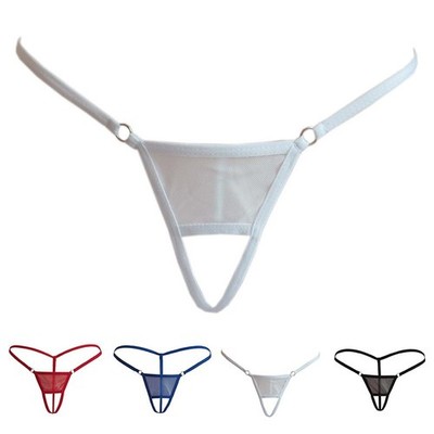 Herren Niedrig Sexy T-Back Dünn G-String Slip Tangas Bikini Sissy Unterwäsche