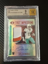 2021 Illusions Jaylen Waddle First Impressions RPA 3-Color Patch Auto 45/75 RC