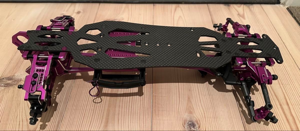 Overdose GALM Ver2 Anti Chassis 1/10 Purple Drift RC Car Complete
