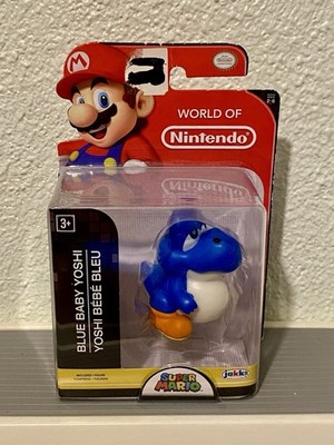 World of Nintendo 2.5'' BLUE BABY YOSHI FIGURE Series 2-6 *NEW* Super Mario 2017