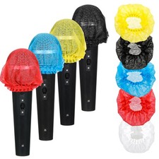 Microphone Cover, 200 Pcs Disposable Mic Covers for Microphones Multicolor No...